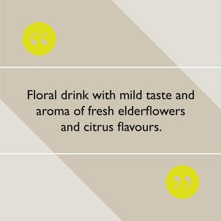 Gently sparkling elderflower pressé