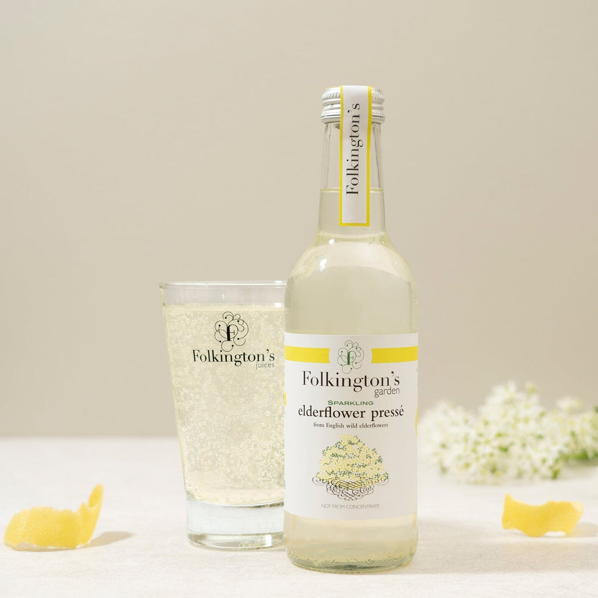 Sparkling Elderflower Pressé 330ml Folkington's