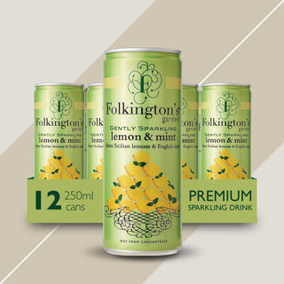 Gently sparkling lemon & mint pressé