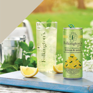 Gently sparkling lemon & mint pressé