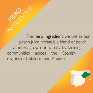 Peach juice nectar