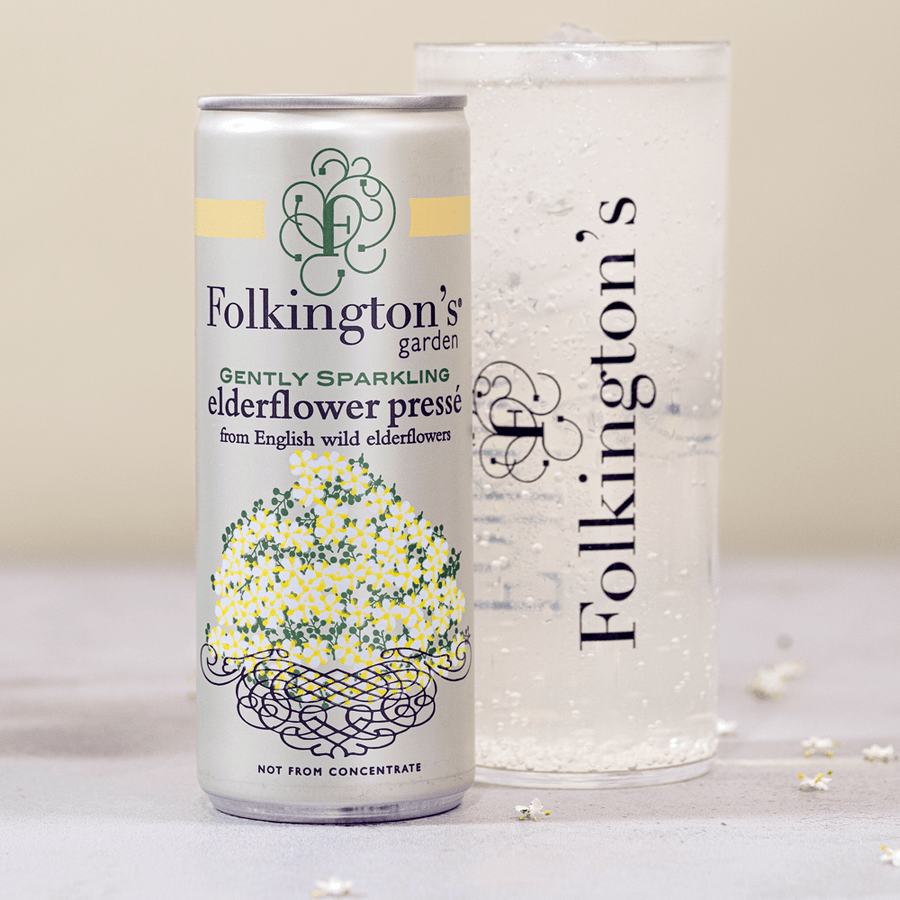 Gently sparkling elderflower pressé