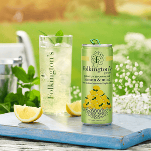 Gently sparkling lemon & mint pressé